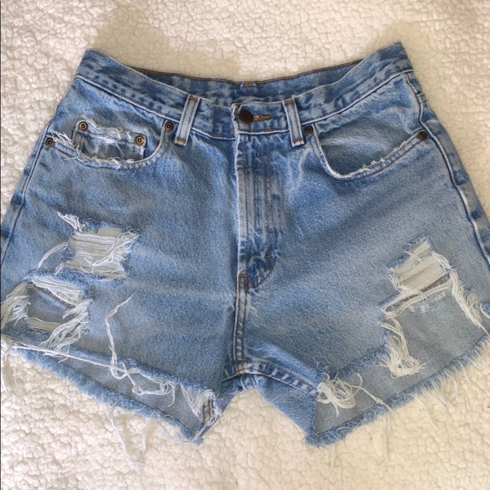 High Waist Denim Shorts